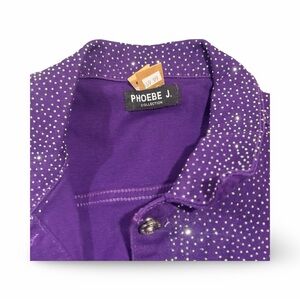 Sparkling Purple Jean Jacket